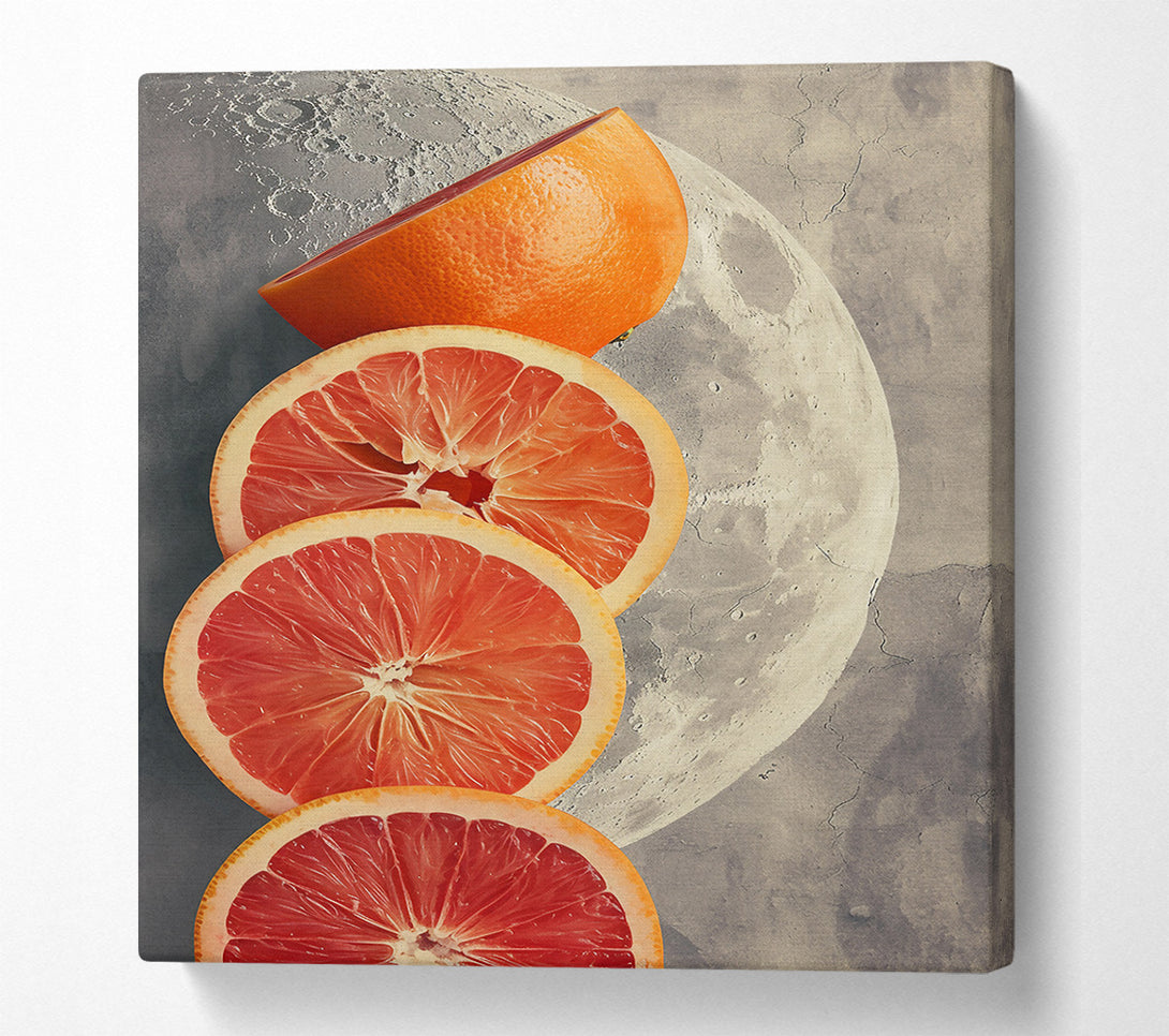  A Canvas Print of Red Moon Citrus Canvas Art