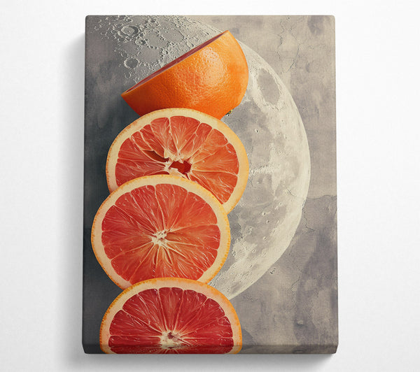  A Canvas Print of Red Moon Citrus Canvas Art