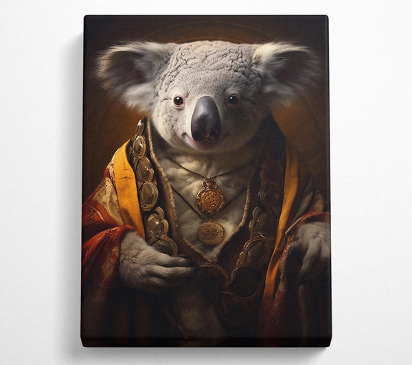  A Canvas Print of Koala Bear Renaissance Canvas Wall Art