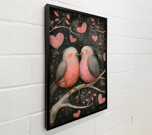 Pink Birds In Love