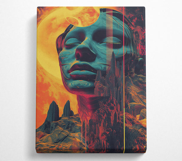  A Canvas Print of Azure Dreamscape Canvas Print