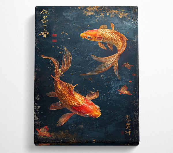 A Canvas Print of Koi Fish Canvas Art