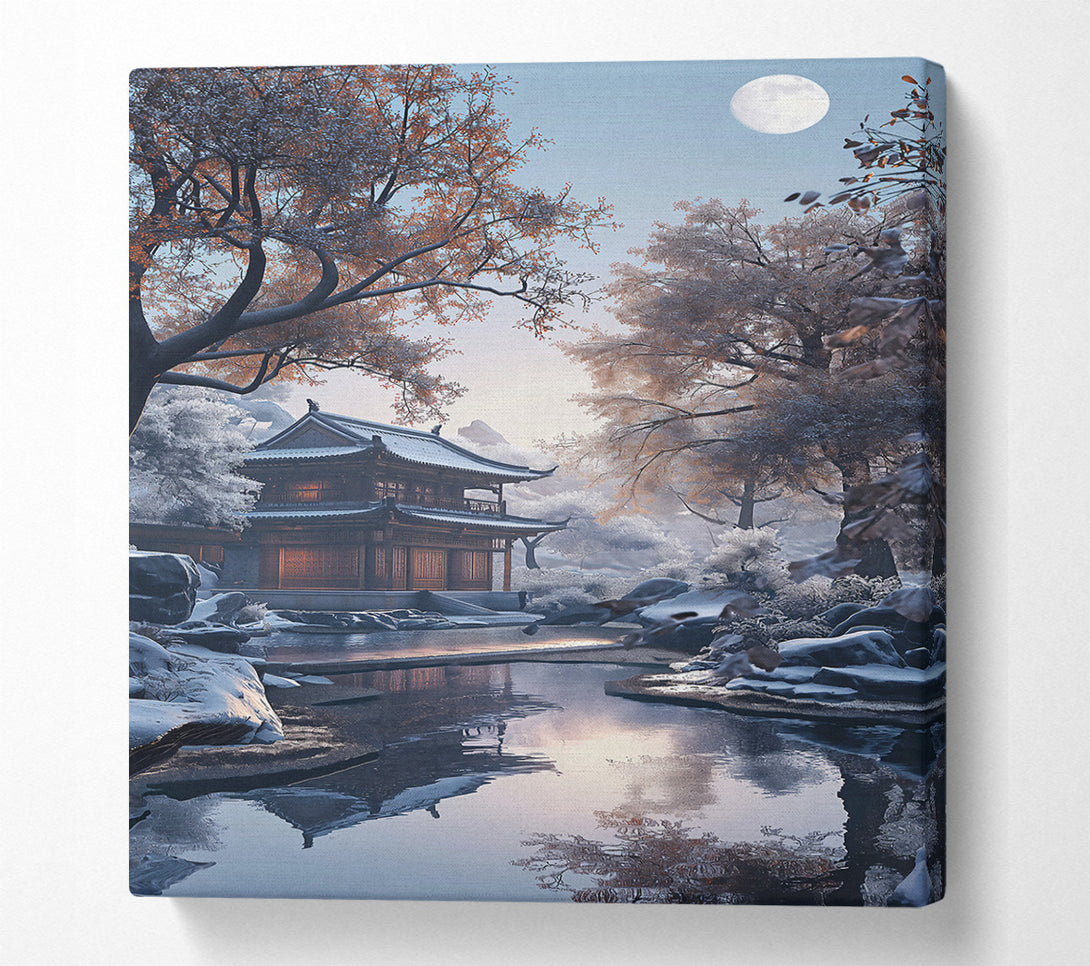  A Canvas Print of Azure Sky Temple Canvas Art
