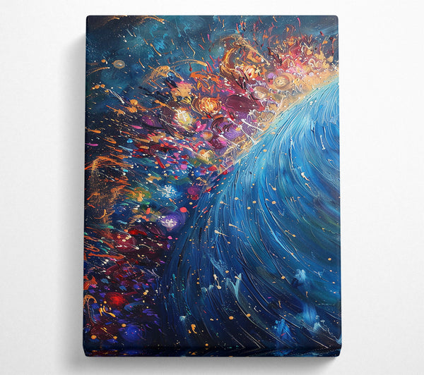  A Canvas Print of Azure Cosmic Dance Canvas Art