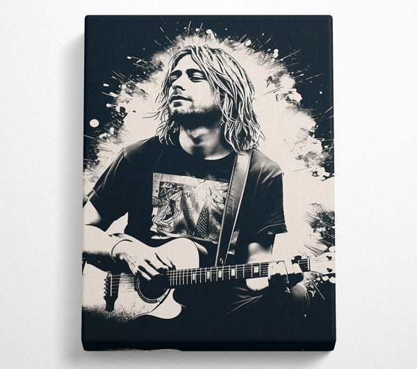  A Canvas Print of Kurt Cobain Acoustic Canvas Print