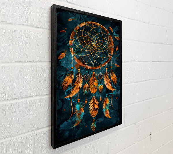 Teal Dreamcatcher Feathers