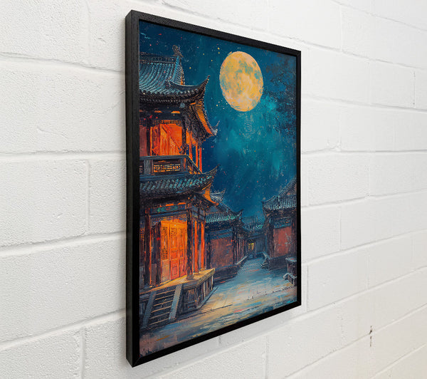 Blue Night Courtyard