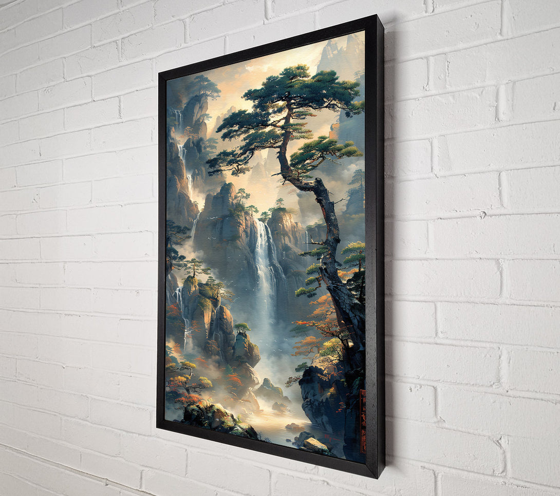  A Canvas Print of Silver Mist Waterfall Canvas Art