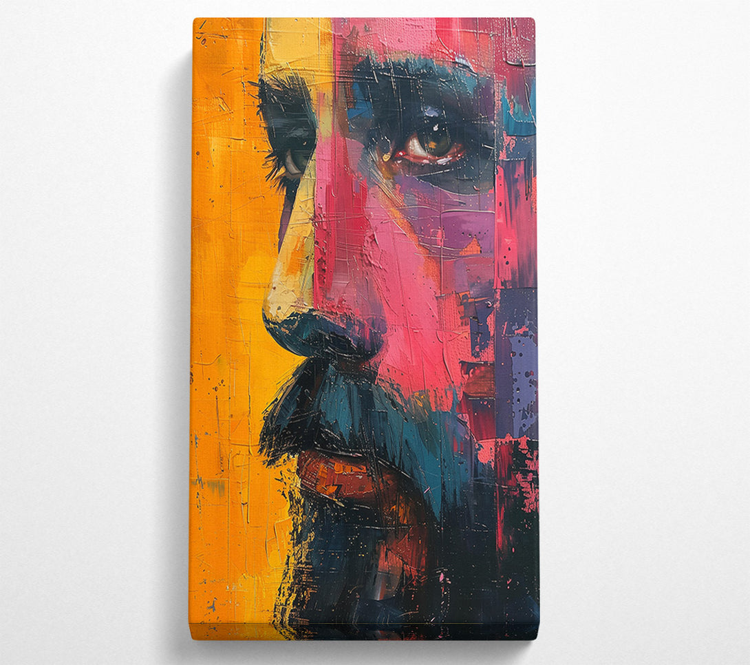  A Canvas Print of Crimson Profile Glance Canvas Art