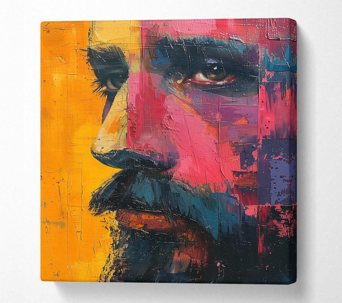  A Canvas Print of Crimson Profile Glance Canvas Art