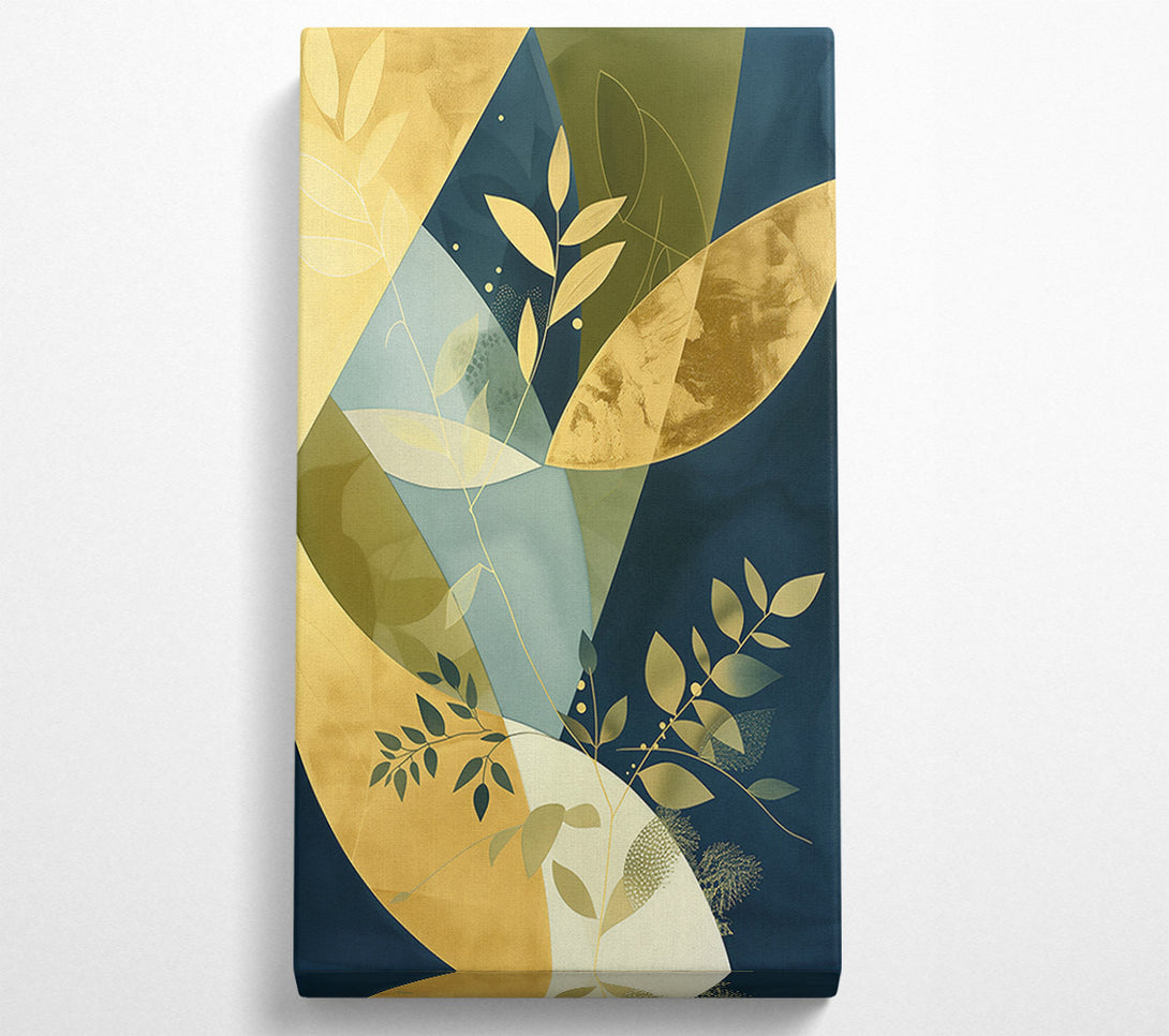 A Canvas Print of Golden Branch Abstract Canvas Wall Art