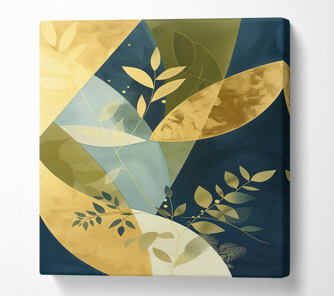  A Canvas Print of Golden Branch Abstract Canvas Wall Art