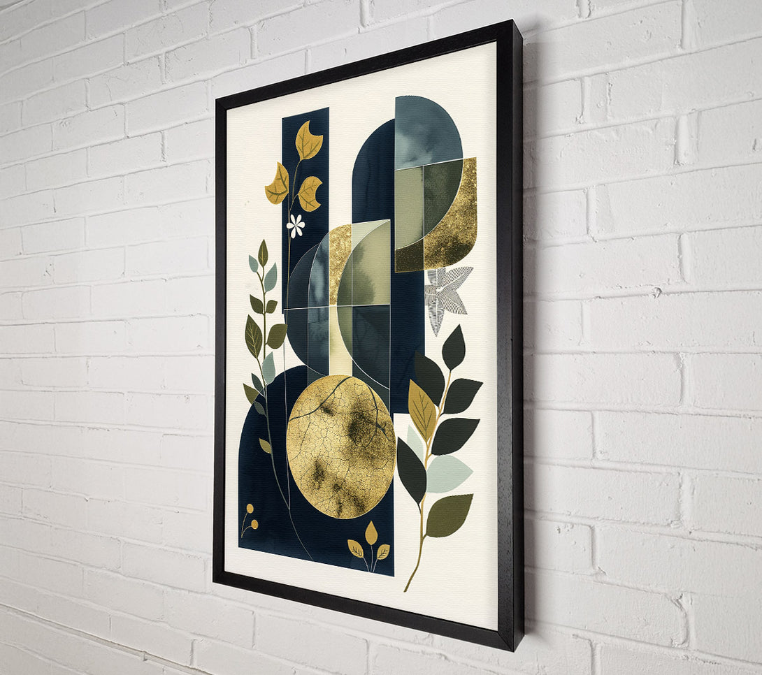  A Canvas Print of Golden Midnight Blooms Canvas Art
