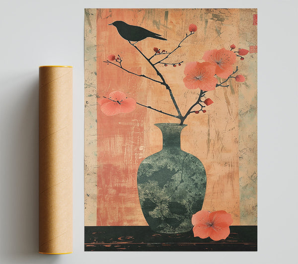 Peach And Green Still Life Giclee Print