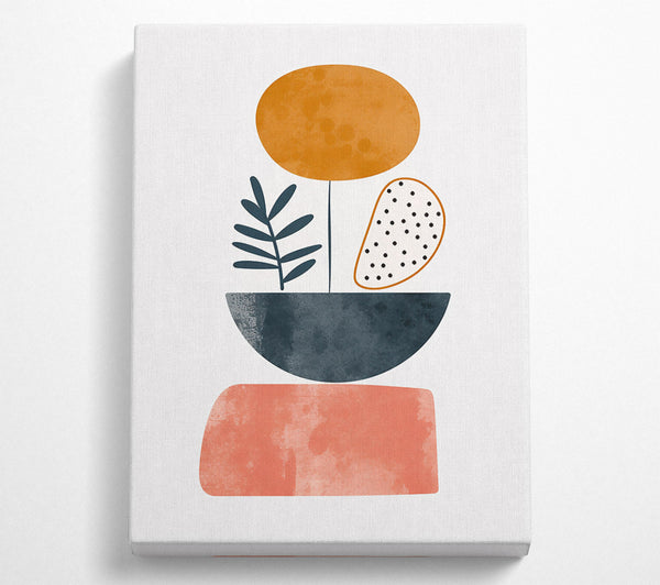  A Canvas Print of Orange Abstract Still Life Canvas Wall Art