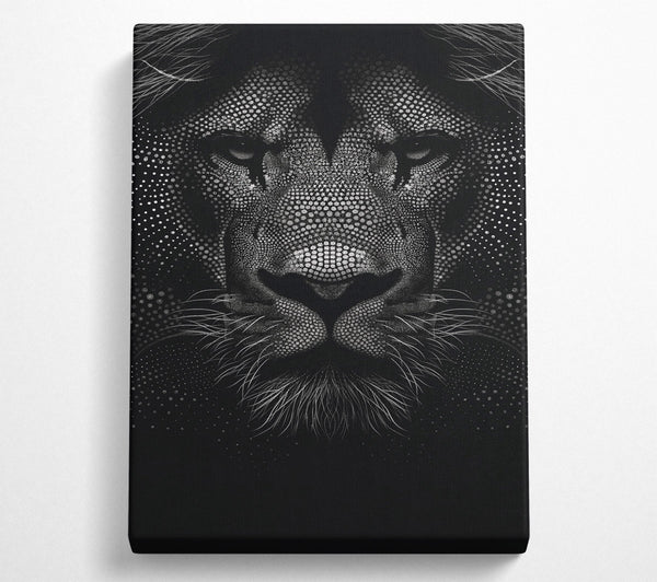  A Canvas Print of White Dotted Majesty Canvas Art