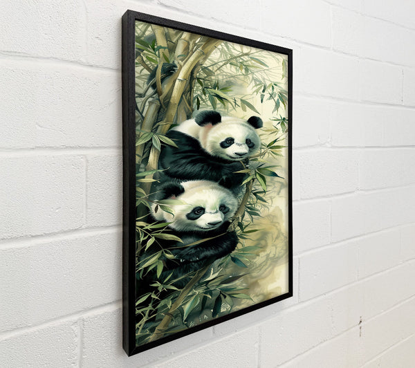 Green Bamboo Pandas