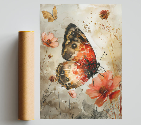 Coral Winged Dream Giclee Print