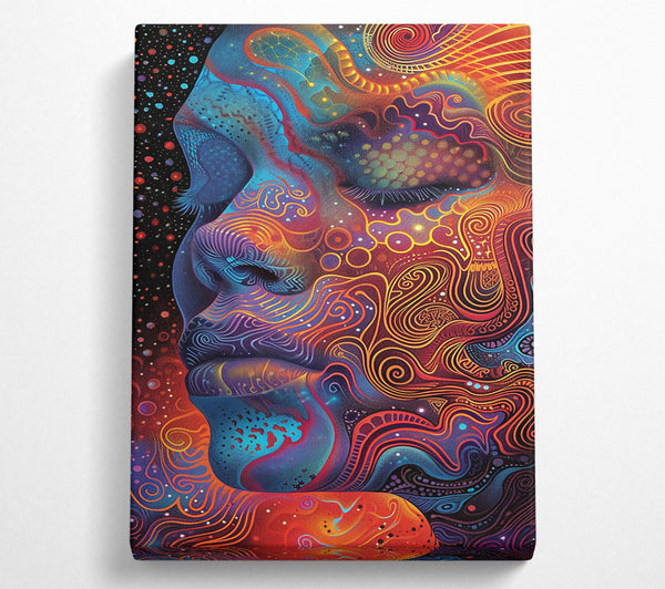  A Canvas Print of Crimson Cosmic Dream Canvas Print