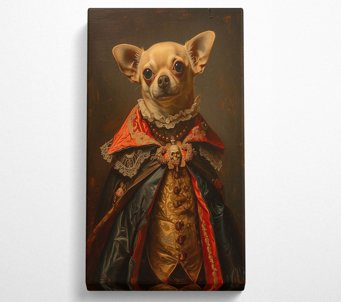  A Canvas Print of Crimson Canine Majesty Canvas Art