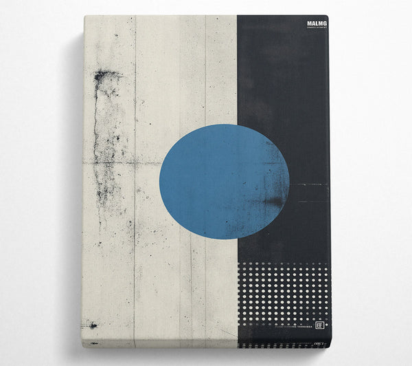  A Canvas Print of Blue Circle Abstract Canvas Art