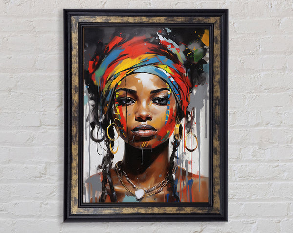 Lady Looking Framed Print