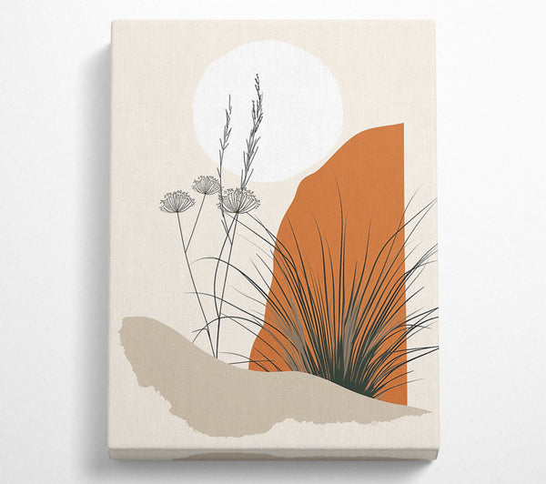  A Canvas Print of Burnt Orange Oasis Canvas Art
