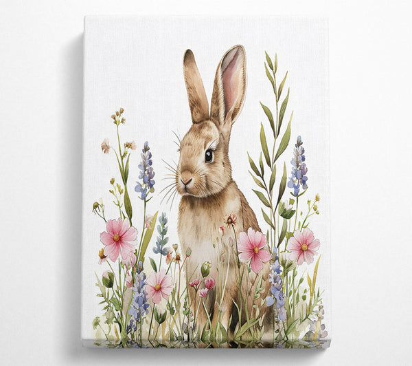  A Canvas Print of Pink Bunny Blooms Canvas Art
