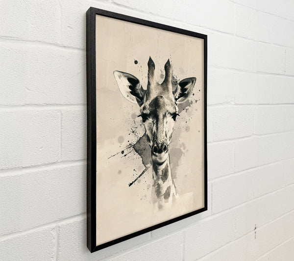 Beige Giraffe Gaze