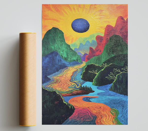 Orange River Dreamscape Print