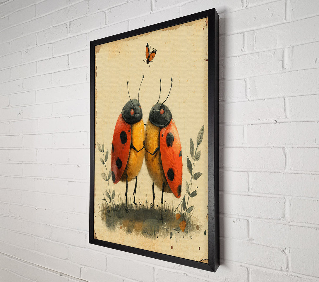  A Canvas Print of Ladybird Love Canvas Art
