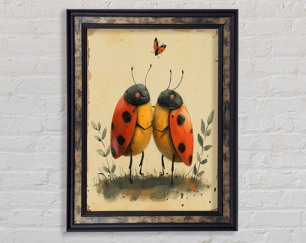 Ladybird Love Framed Print