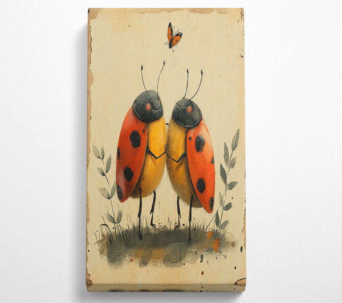  A Canvas Print of Ladybird Love Canvas Art