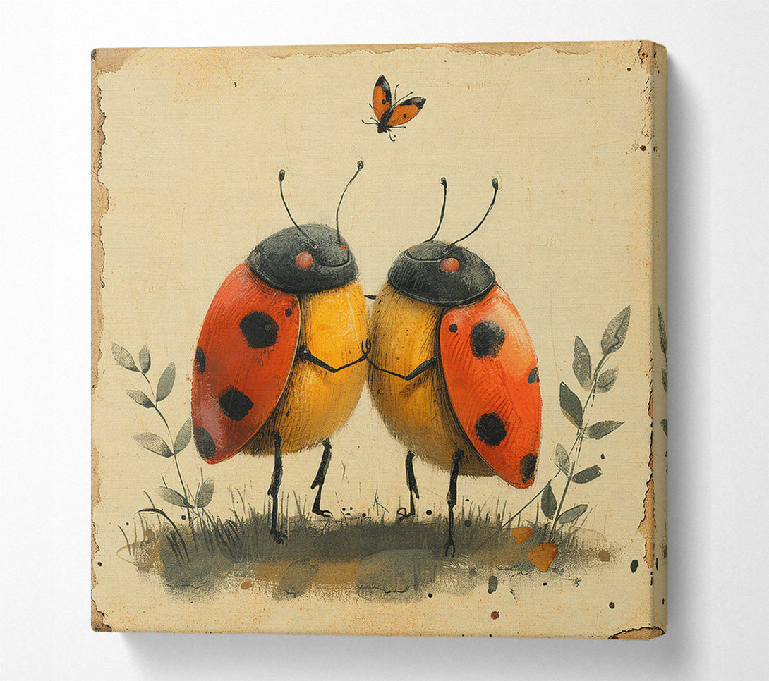  A Canvas Print of Ladybird Love Canvas Art