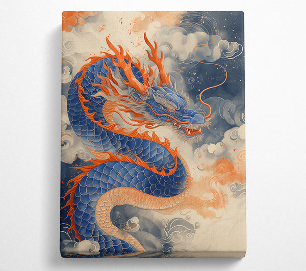  A Canvas Print of Azure Dragon'S Ascent Canvas Print