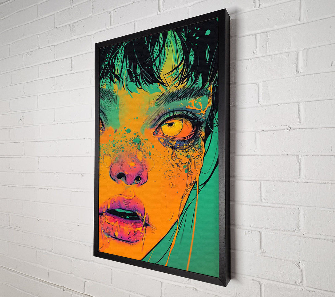  A Canvas Print of Orange Drip Dream Canvas Art