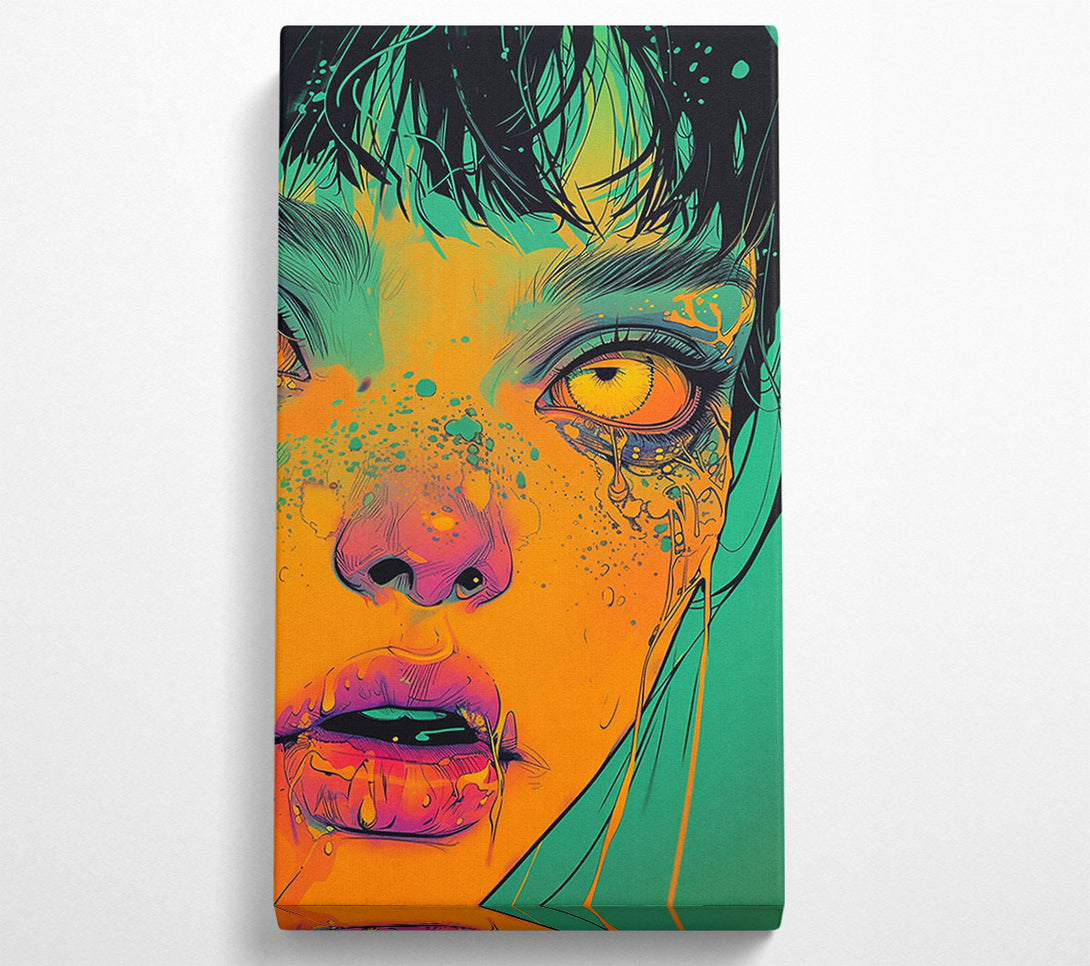  A Canvas Print of Orange Drip Dream Canvas Art