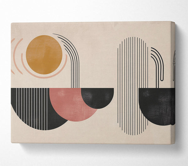  A Canvas Print of Dusty Rose Abstract Canvas Art
