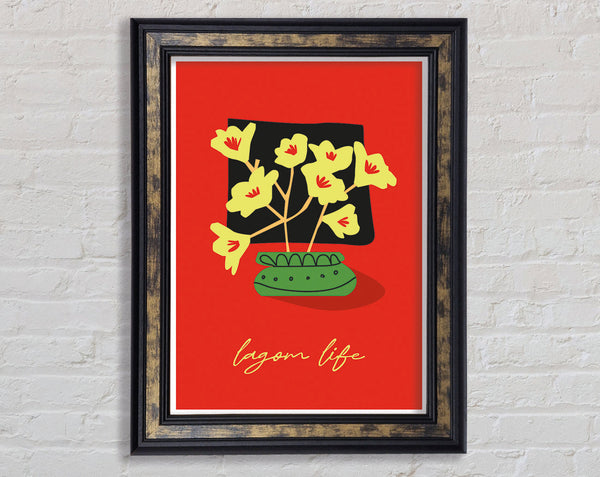 Lagom Life Framed Print