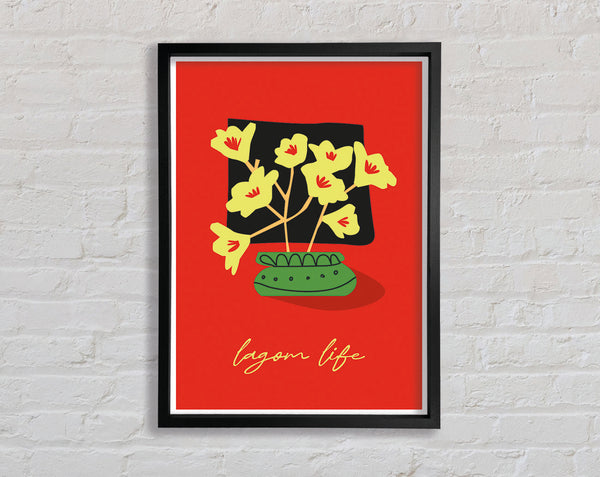 Lagom Life Framed Print