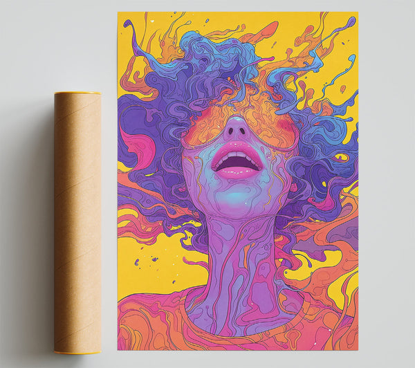 Purple Liquid Dream Print