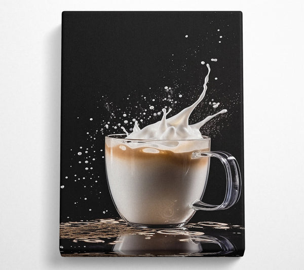  A Canvas Print of Latte Splash Canvas Art