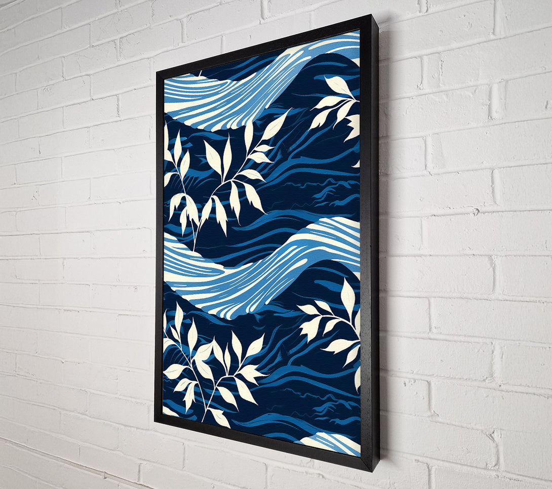  A Canvas Print of Midnight Blue Branches Canvas Wall Art
