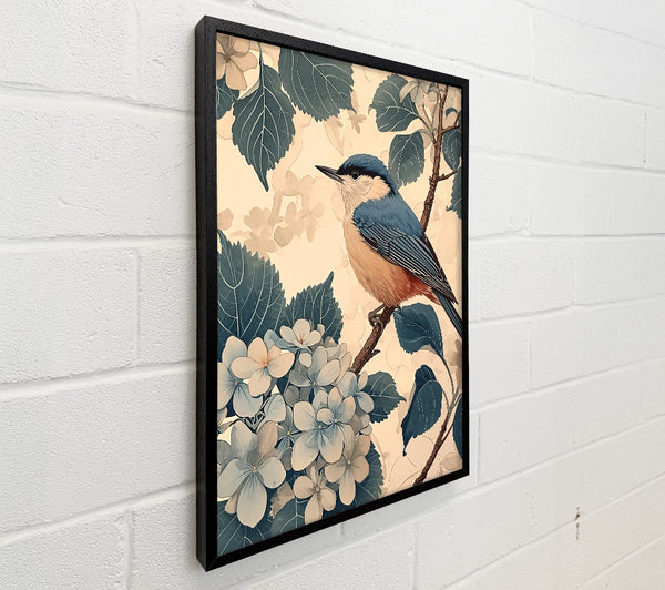 Blue Nuthatch In Bloom
