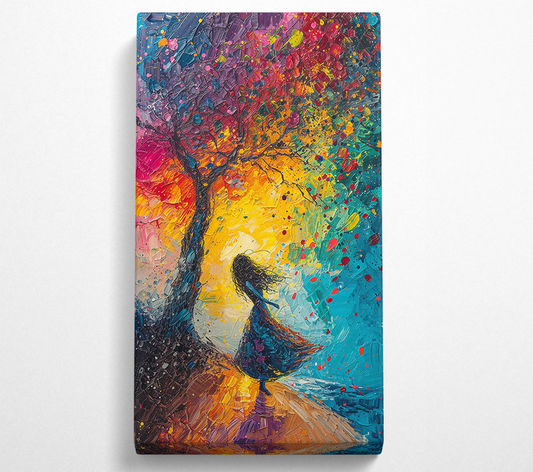  A Canvas Print of Golden Wind Embrace Canvas Print