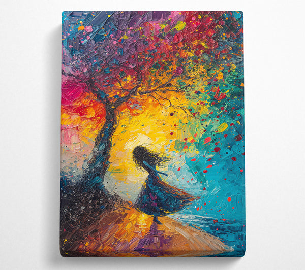  A Canvas Print of Golden Wind Embrace Canvas Print