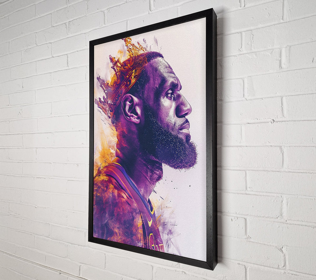  A Canvas Print of Lebron James Crown Canvas Print
