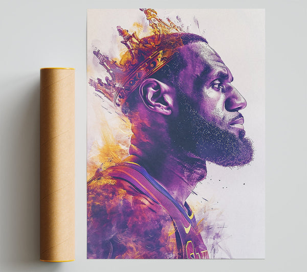 Lebron James Crown Print