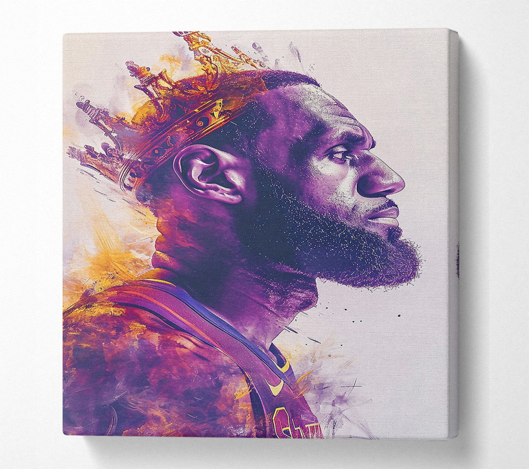  A Canvas Print of Lebron James Crown Canvas Print