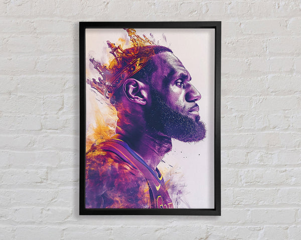 Lebron James Crown Framed Print